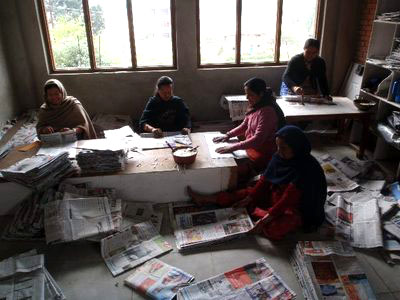 Atelier sac en papier journal recyclé Atelier sac en papier journal recyclé