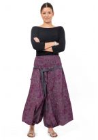 Pantalon sarwel femme total print original Buddhi