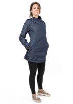 Veste capuche denim et polaire print mandala celtique