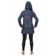 Veste capuche denim et polaire print mandala celtique