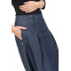 Sarouel jean denim femme fourche basse Haru