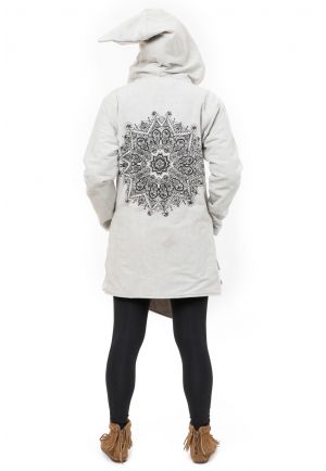 Veste mandala ethnique zen capuche de lutin Jephey