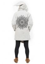 Veste mandala ethnique zen capuche de lutin Jephey