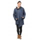Manteau jean et polaire capuche de lutin mandala Vilah