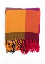 Cheche foulard etole new madras sienna carnaval
