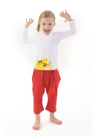 T shirt enfant Tigre pur coton bio manches longues