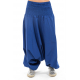 Sarouel fourche basse bleu cobalt