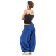 Sarouel fourche basse bleu cobalt