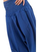 Sarouel fourche basse bleu cobalt