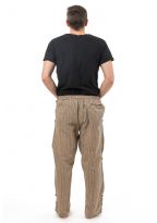 Pantalon relax zen boutons coton leger Gobarah