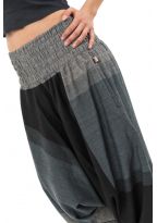 Sarouel homme style baba zen noir gris Tigah
