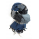 Cheche foulard etole fluide zen blue