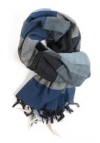 Cheche foulard etole fluide zen blue