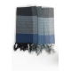 Cheche foulard etole fluide zen blue