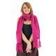 Echarpe mouffle pure laine rose indien