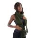 Echarpe mouffle pure laine vert kaki