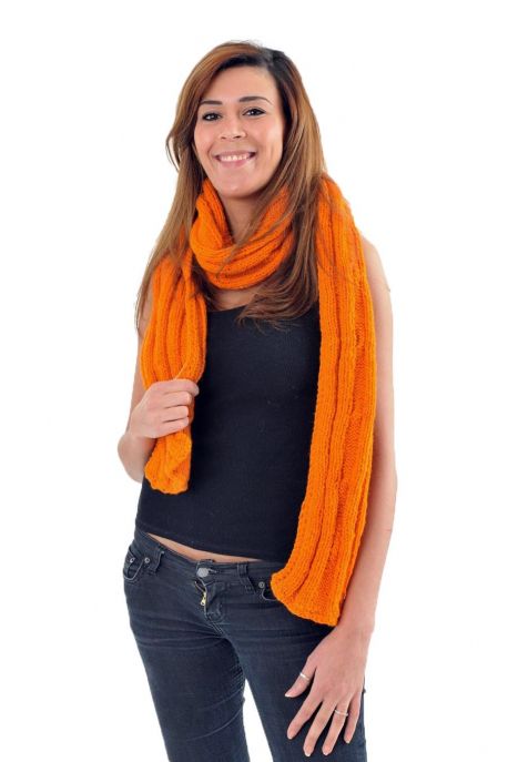 Echarpe pure laine douce gris chine clair