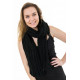 Echarpe pure laine douce noire