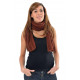 Echarpe pure laine douce marron