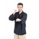 Chemise nepalaise homme col mao noire