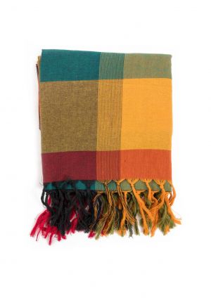 Foulard cheche etole new madras sunny jungle