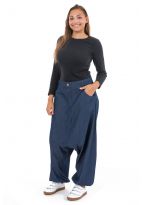 Pantalon sarouel jean bleu Bimbam