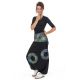 Sarwel noir elastique multicolore Sahari