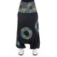 Sarwel noir elastique multicolore Sahari