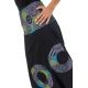 Sarwel noir elastique multicolore Sahari