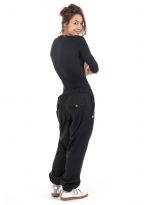 Pantalon noir uni elastique Matiha