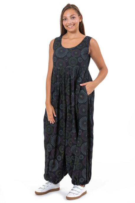 Combi pantalon sarouel imprimé floral