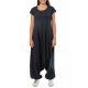 Combi sarouel ethnic noir imprimé mandala