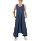 Combi sarouel jean femme fourche basse