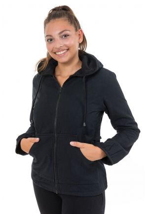 Veste zip capuche noire Taz