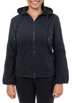 Veste zip capuche noire Taz
