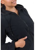 Veste zip capuche noire Taz