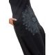 Combi sarouel ethnic noir imprimé mandala