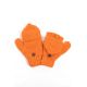Moufles mitaines rouge uni pure laine et polaire douce