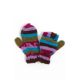 Moufles mitaines rouge uni pure laine et polaire douce
