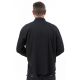 Chemise ethnique col mao manches transformables noir uni Ragyapa