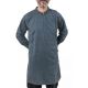 Chemise homme tunique kurta zen bleu gris