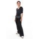 Pantalon thai fisherman noir gris