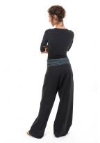Pantalon thai fisherman noir gris