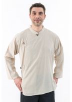Chemise tibetaine homme ouverture laterale