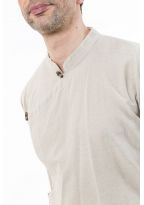 Chemise tibetaine homme ouverture laterale