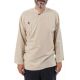 Chemise tibetaine homme ouverture laterale