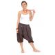 Pantacourt sarouel homme femme Vidya chocolat