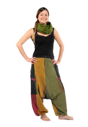 Sarouel Fantazy Reggae big pocket ceinture noire