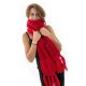 Echarpe mouffle pure laine rouge