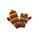 Moufles mitaines jaune bordeaux gris vert pure laine et polaire douce